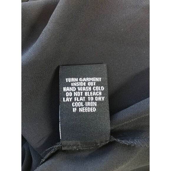 Zac & Rachel Women Black Semi-Sheer Cut Out Top in Black - Size 2X - Picture 6 of 6